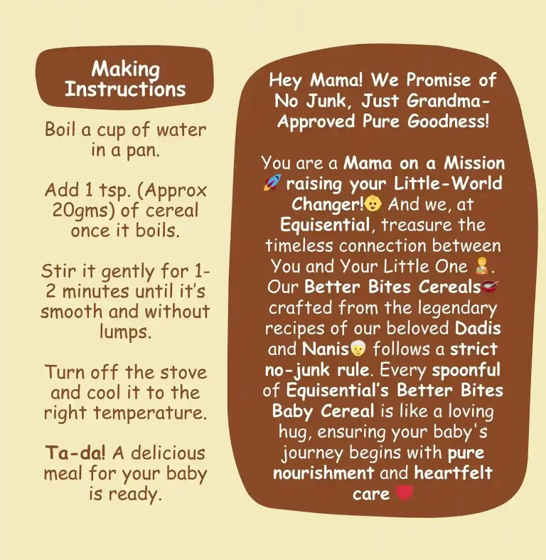 Better Bites Baby Cereal – Plain – 6+ Month