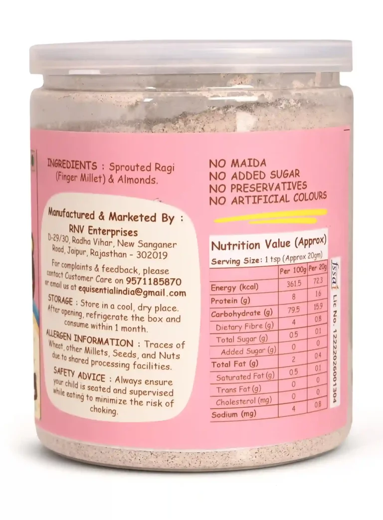 Sprouted Ragi & Almonds Baby Cereal – 6+ Month